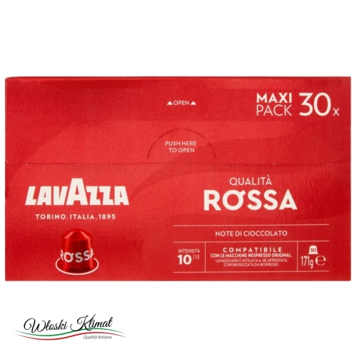 Kawa w kapsułkach  Nespresso Lavazza Qualita Rossa 171g (30 szt) - widok z przodu / opakowanie