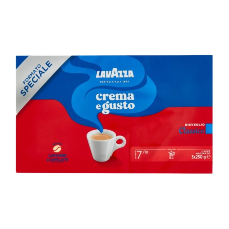 Kawa mielona Crema e Gusto Classico LAVAZZA 3x 250g - widok szczegółowy 2