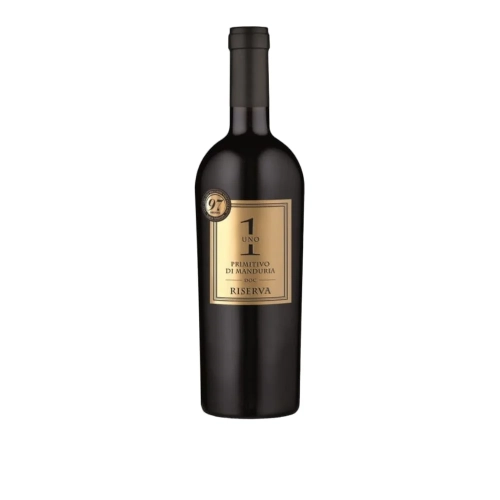 Wino czerwone Primitivo di Manduria Uno 1 Riserva Masseria La Volpe 750ml - widok szczegółowy 2