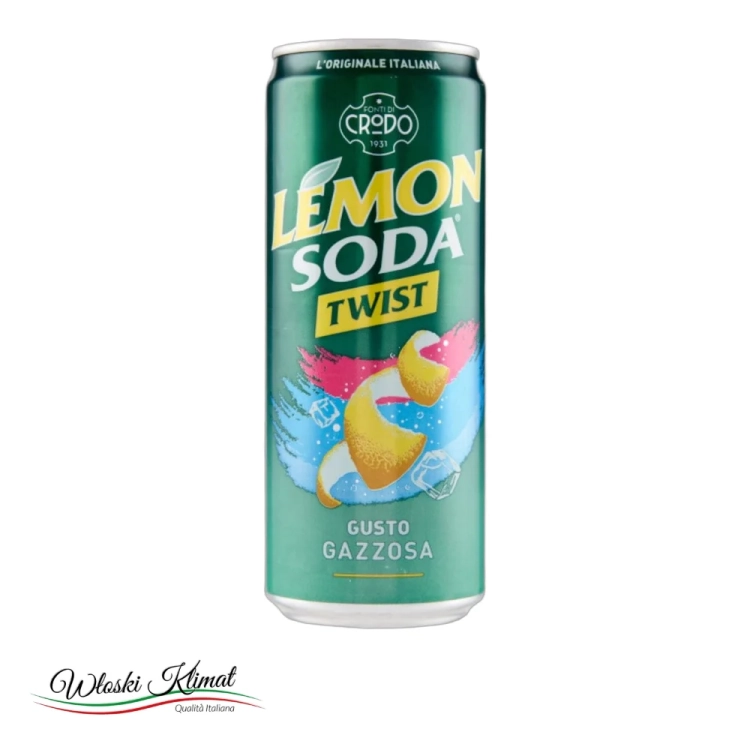 Napój gazowany bez cukru Twist LEMON SODA 330ml - widok z przodu / opakowanie