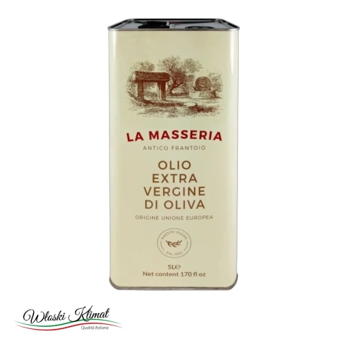 Oliwa z oliwek Extra Vergine La Masseria LEVANTE 5L - widok z przodu / opakowanie