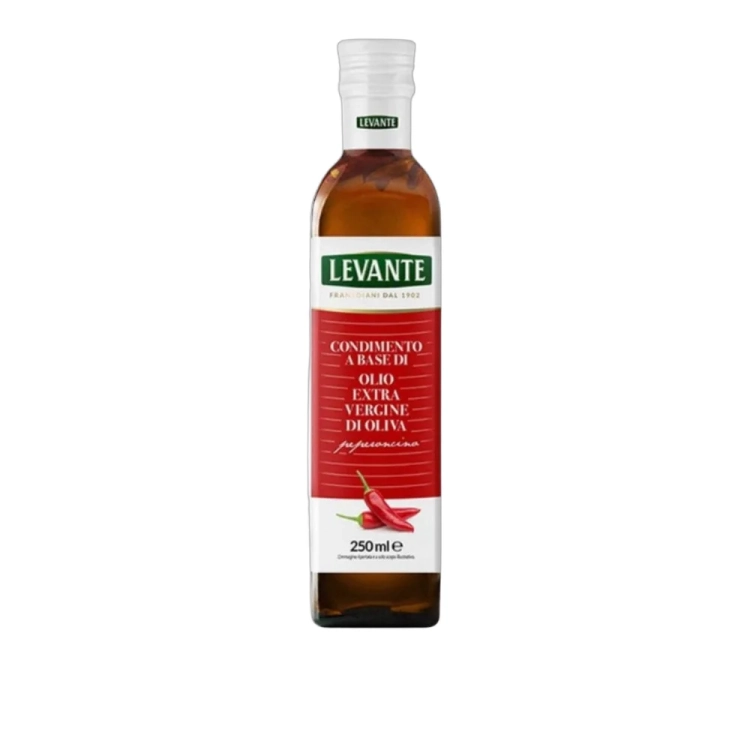 Oliwa z oliwek Extra Vergine z papryczką chilli Peperoncino LEVANTE 250ml - widok szczegółowy 2