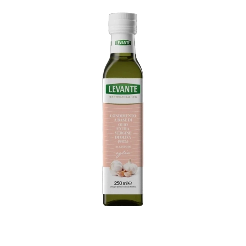 Oliwa z oliwek Extra Vergine z czosnkiem all' Aglio LEVANTE 250ml - widok szczegółowy 2