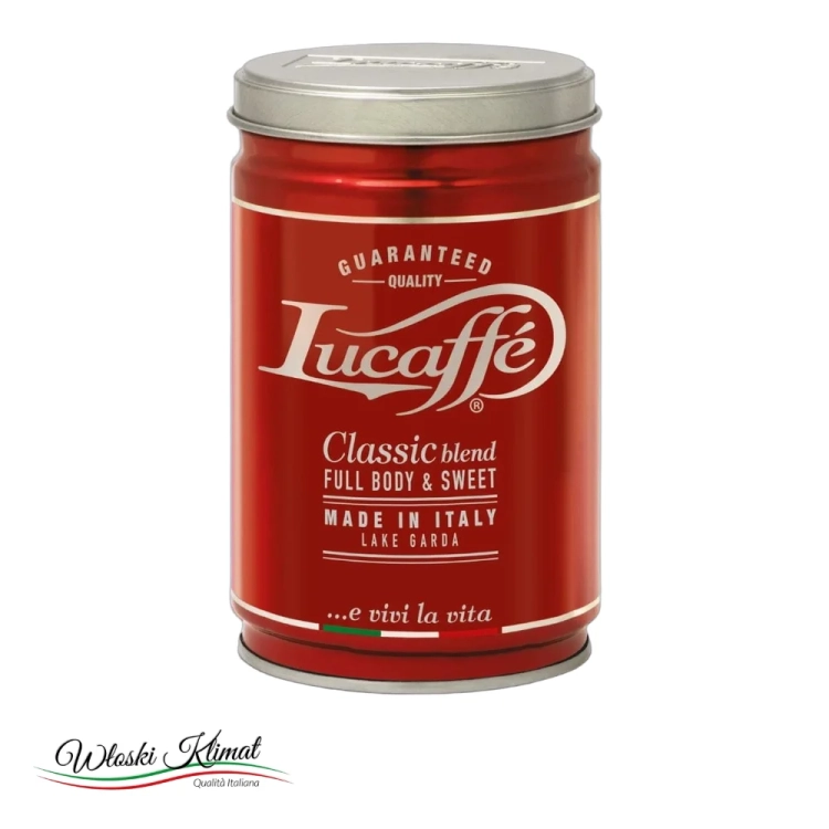 Kawa mielona w puszce Classic LUCAFFE 250g - widok z przodu / opakowanie