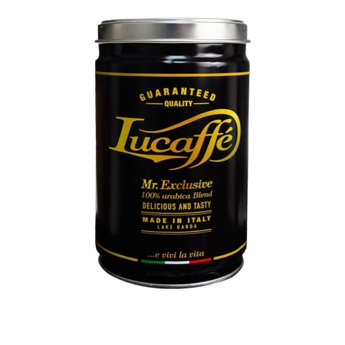 Kawa ziarnista Mr. Exclusive 100% Arabica w puszce LUCAFFE 250g - widok szczegółowy 2