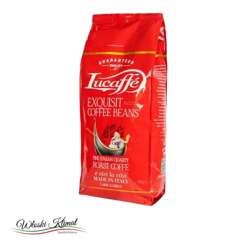 Kawa ziarnista Exquisit LUCAFFE 1kg - widok z przodu / opakowanie