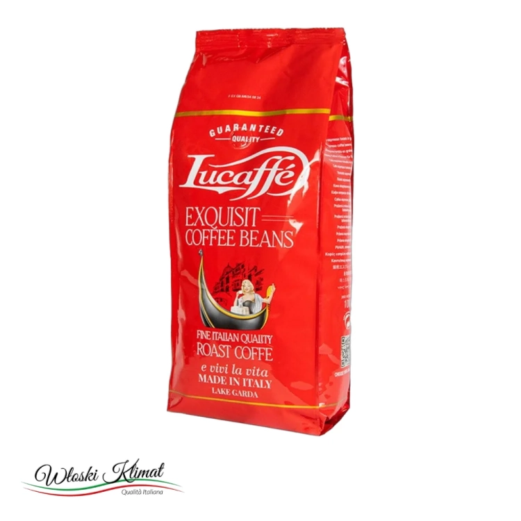 Kawa ziarnista Exquisit LUCAFFE 1kg - widok z przodu / opakowanie