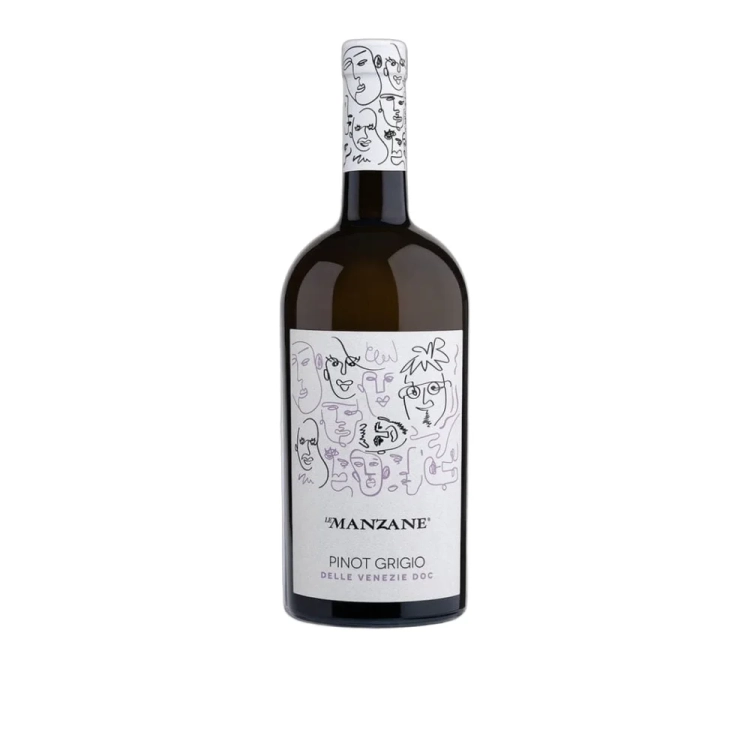 Wino wytrawne białe Pinot Grigio delle Venezie DOC Le Manzane 750ml - widok szczegółowy 2