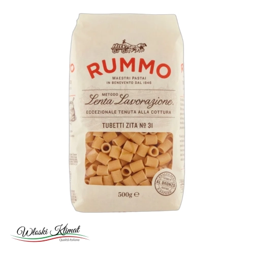 Makaron RUMMO TUBETTI ZITA 31  500G - widok z przodu / opakowanie