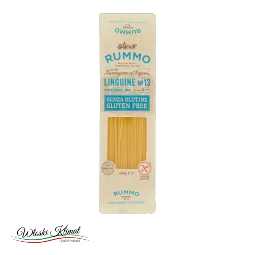 Makaron Spaghetti  bez glutenu RUMMO LINGUINE n13  400g - widok z przodu / opakowanie