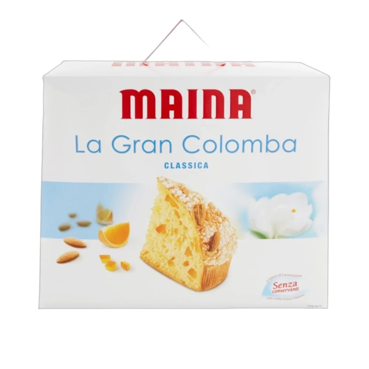 Babka klasyczna z migdałami i skórką pomarańczy Colomba Classica Maina 1kg - widok szczegółowy 2