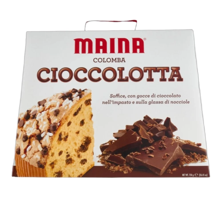 Babka klasyczna z kawałkami czekolady Colomba Ciocciolotta Maina 750g - widok szczegółowy 2