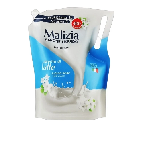 Mydło w płynie zapas Mleczne Latte Malizia 1L - widok szczegółowy 2