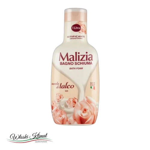 Płyn do kąpieli Nuvola di Talco MALIZIA 1L - widok z przodu / opakowanie