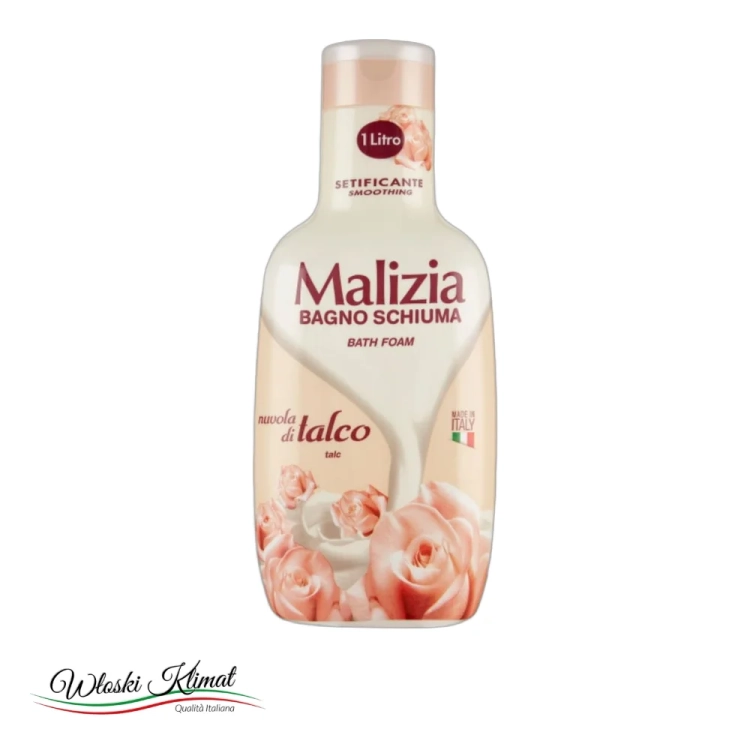 Płyn do kąpieli Nuvola di Talco MALIZIA 1L - widok z przodu / opakowanie