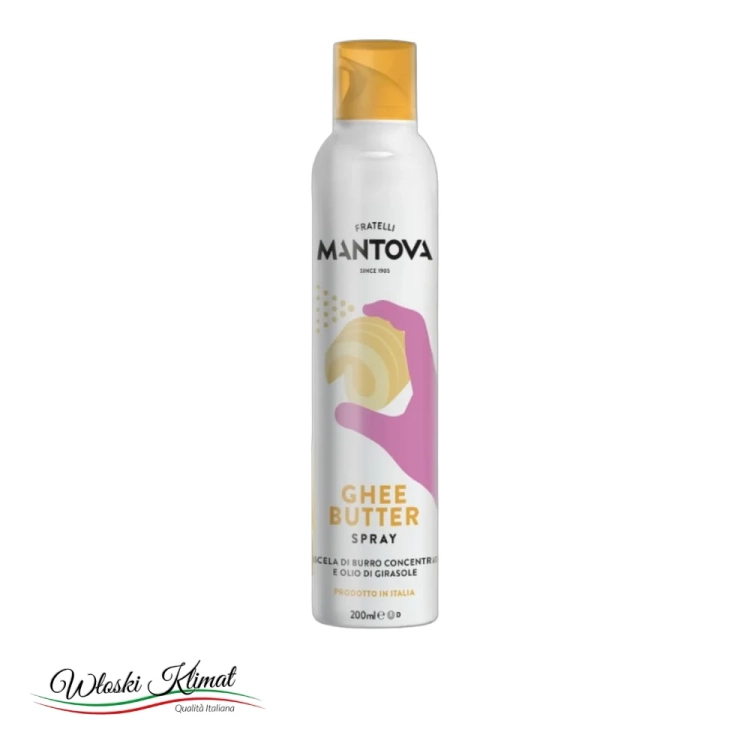 Masło Ghee spray MANTOVA 200ml - widok z przodu / opakowanie