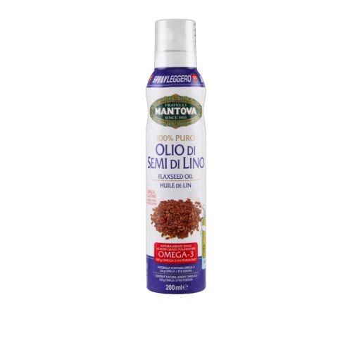 Olej lniany Nutraceuticals Olio di Semi di Lino Spray Mantova 200ml - widok szczegółowy 2
