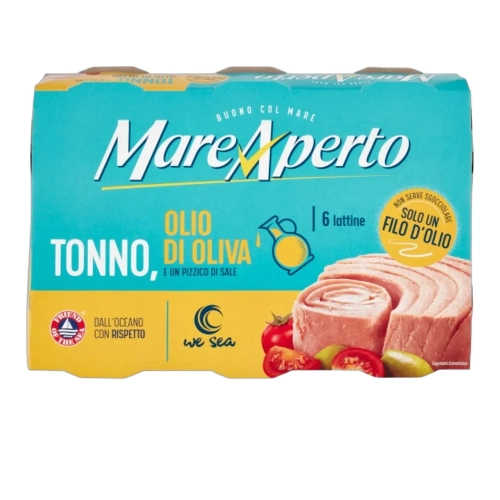 Tuńczyk Mare Aperto w oliwie w puszce (6x60g) 360g - widok szczegółowy 2