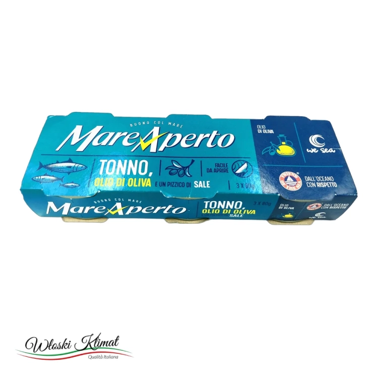 Tuńczyk w puszce Mareaperto 3 x 80 g - widok z przodu / opakowanie