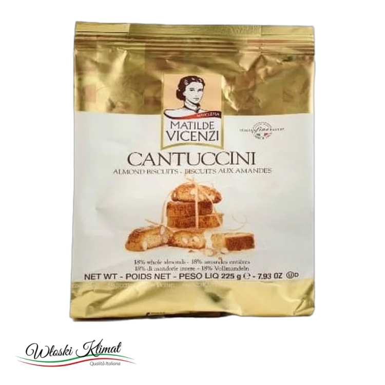 Cantuccini ciastka Matilde Vicenzi 225 g - widok z przodu / opakowanie