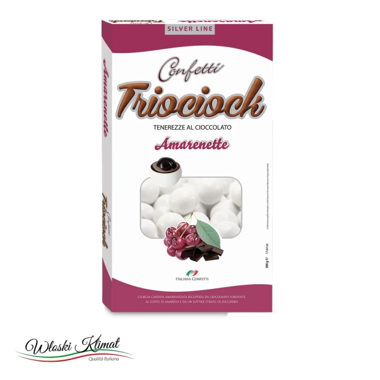 Konfetti Maxtris Amarenette Wiśnia 500 g - widok z przodu / opakowanie