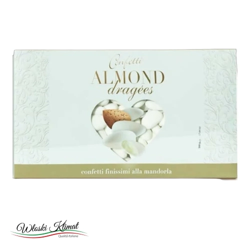 Konfetti Maxtris Almond Bianchi Migdał 500 g - widok z przodu / opakowanie
