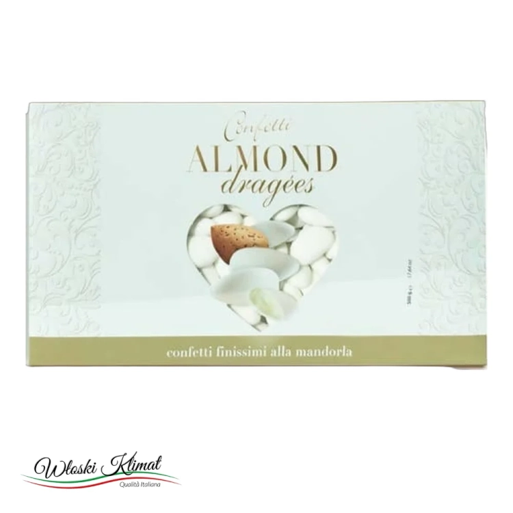 Konfetti Maxtris Almond Bianchi Migdał 500 g - widok z przodu / opakowanie