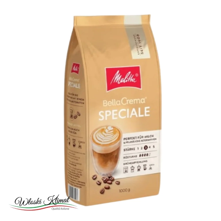 Kawa ziarnista BellaCrema Speciale MELITTA 1kg - widok z przodu / opakowanie