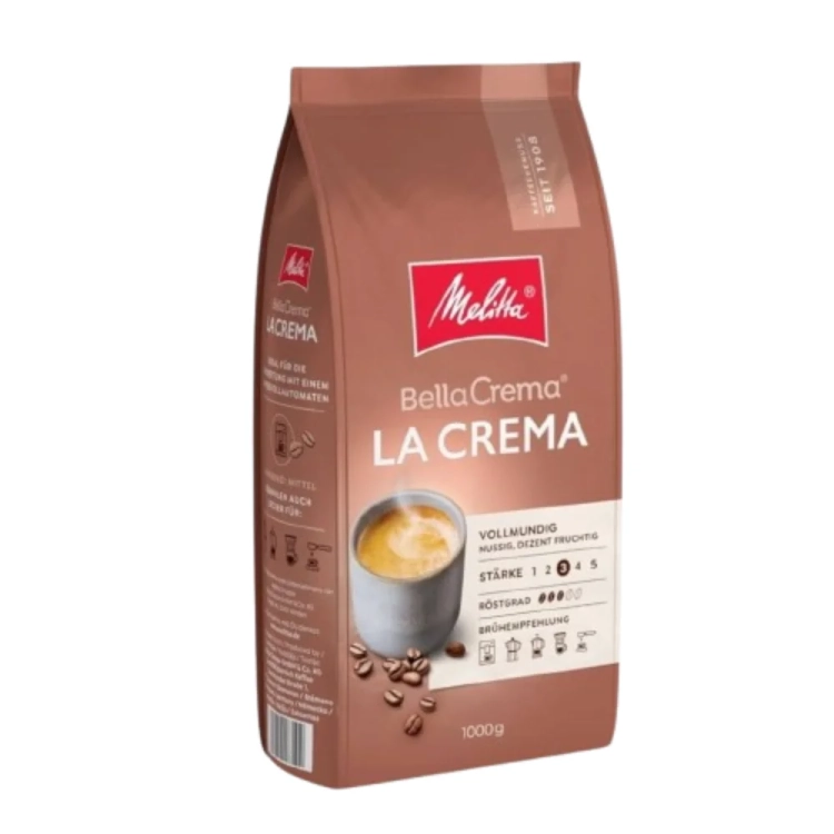 Kawa ziarnista BellaCrema La Crema MELITTA 1kg - widok szczegółowy 2