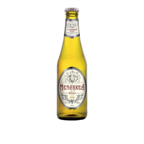 Piwo jasne Premium Bionda Lager MENABREA 330ml - widok szczegółowy 2