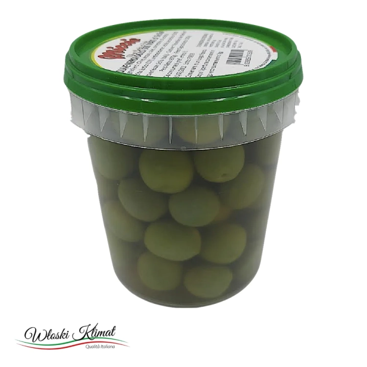 Oliwki zielone z pestką Sycylijskie maxi "00" Miccio 500 g - widok z przodu / opakowanie