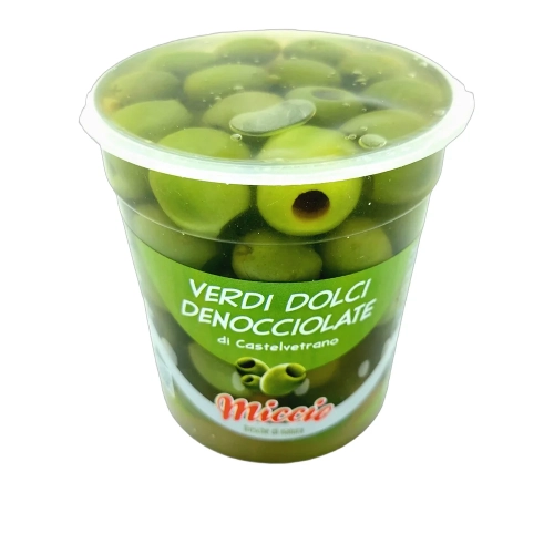 Oliwki zielone drylowane Castelvetrano Miccio 200 g - widok szczegółowy 2