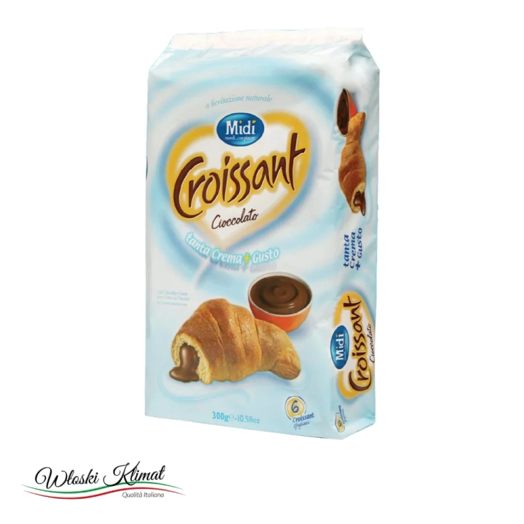 Rogaliki z nadzieniem czekoladowym x 6 MIDI 300 g - widok z przodu / opakowanie