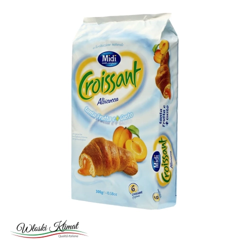 Rogaliki z nadzieniem morelowym x 6 MIDI 300 g - widok z przodu / opakowanie