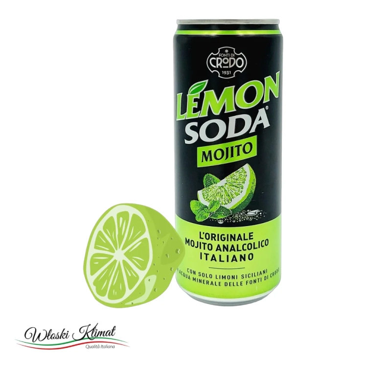 Lemon Soda Mojito Fonti di Crodo 330 ml - widok z przodu / opakowanie