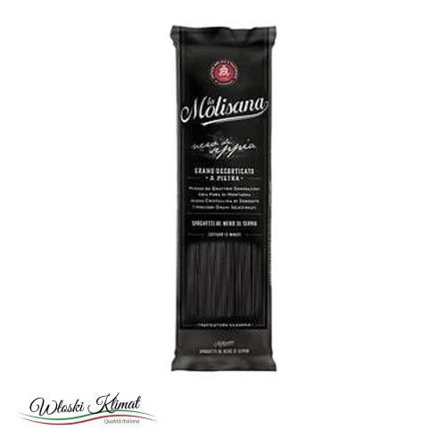 Makaron spaghetti z atramentem sepii Molisana 500 g - widok z przodu / opakowanie