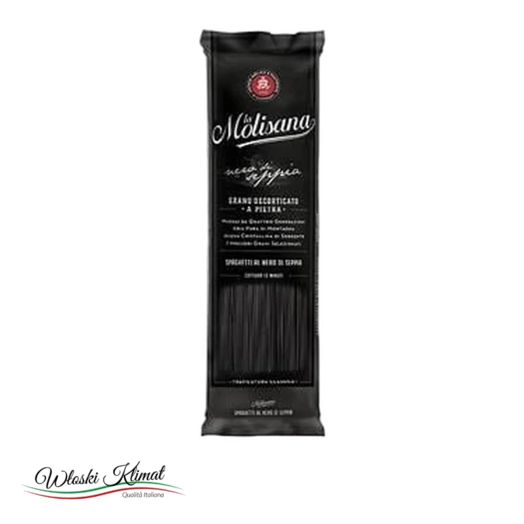 Makaron spaghetti z atramentem sepii Molisana 500 g - widok z przodu / opakowanie