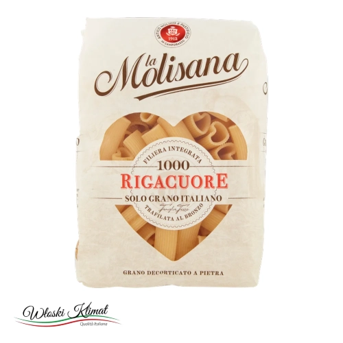 Makaron Rigacuore Serduszka Molisana 500 g - widok z przodu / opakowanie
