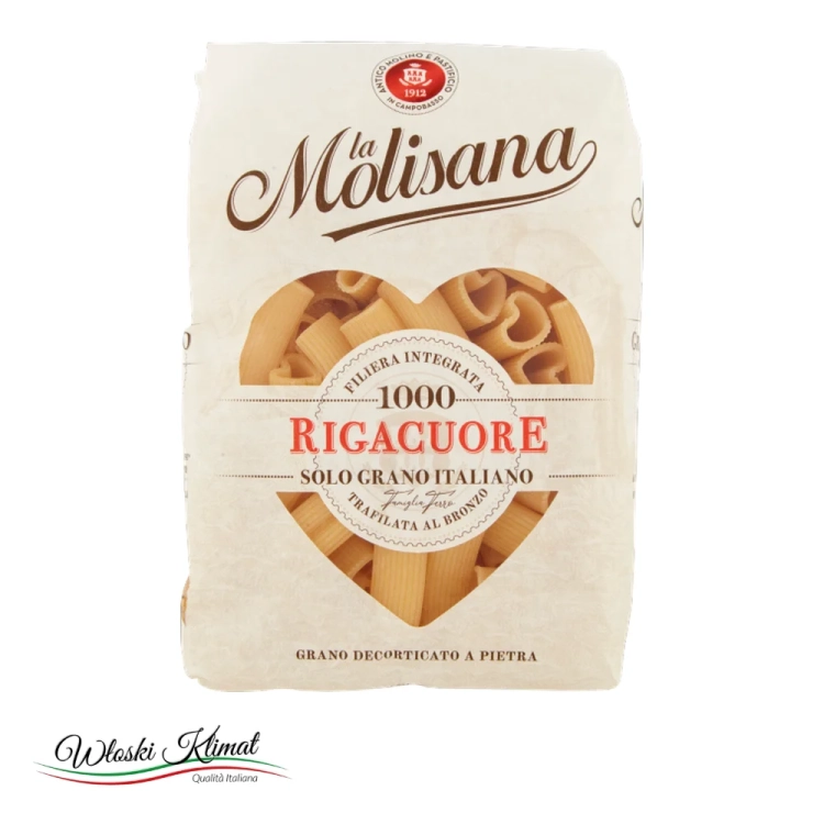Makaron Rigacuore Serduszka Molisana 500 g - widok z przodu / opakowanie