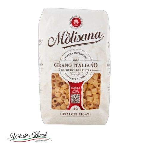 Makaron Ditaloni Rigati n° 42 LA MOLISANA 500g - widok z przodu / opakowanie