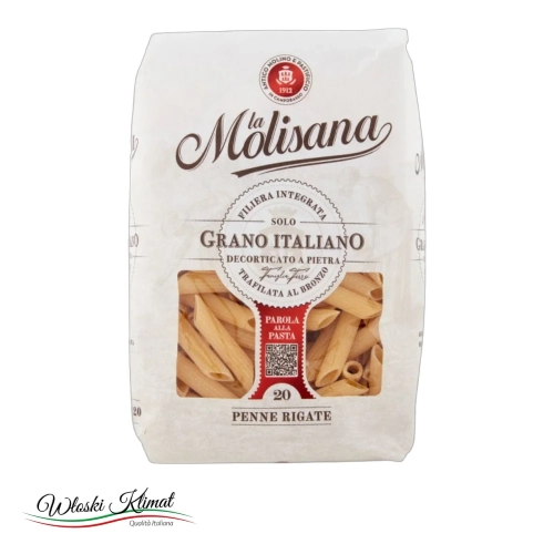 Makaron Penne Rigate n° 20 MOLISANA 500g - widok z przodu / opakowanie