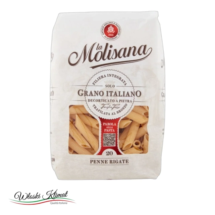 Makaron Penne Rigate n° 20 MOLISANA 500g - widok z przodu / opakowanie