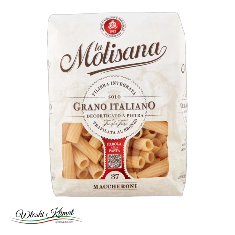 Makaron Rurki n° 37 MACCHERONI Molisana 500g - widok z przodu / opakowanie