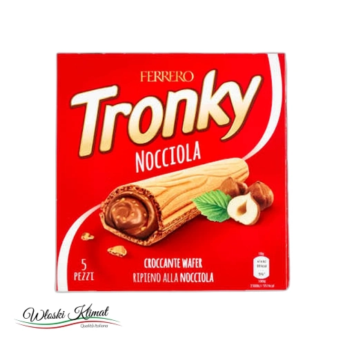 Wafelki z nadzieniem orzechowym Tronky Nocciola x5 FERRERO 90g widok 1