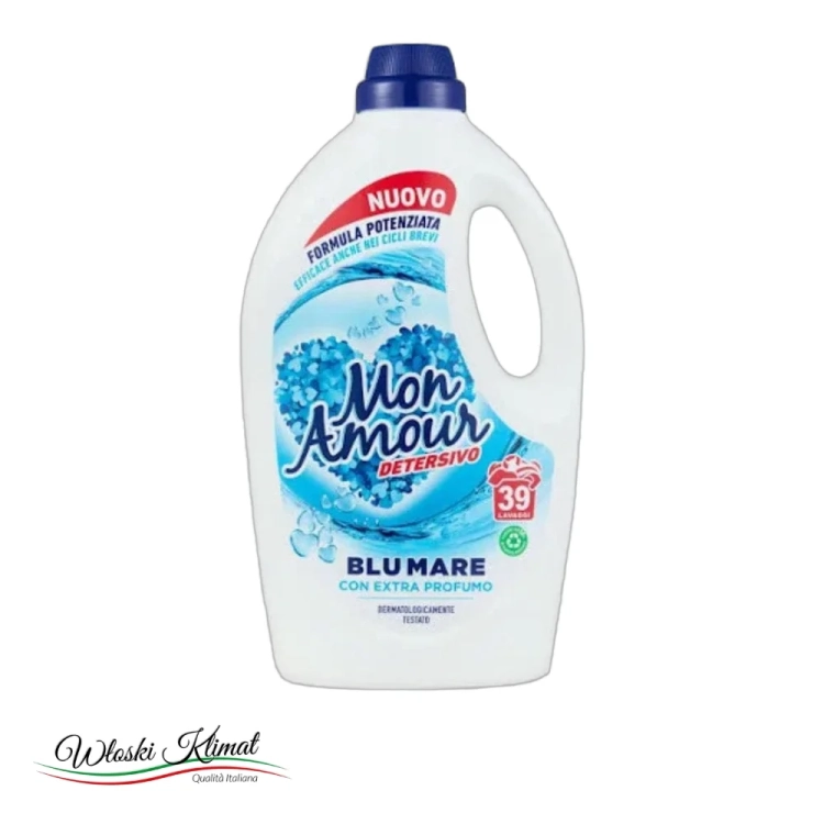 Płyn do prania uniwersalny MON AMOUR 1,56L z Włoch - widok z przodu / opakowanie