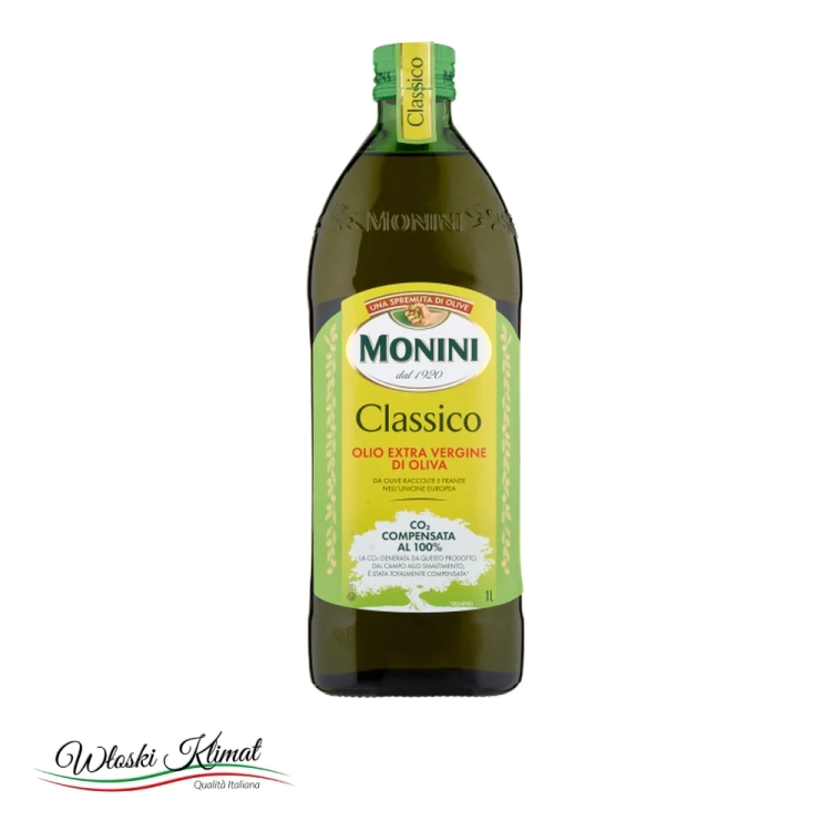 Oliwa z Oliwek Extra Vergine Classico MONINI 1L - widok z przodu / opakowanie