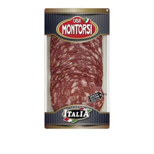 Salami Napoli w plastrach Montorsi 60g - widok szczegółowy 2