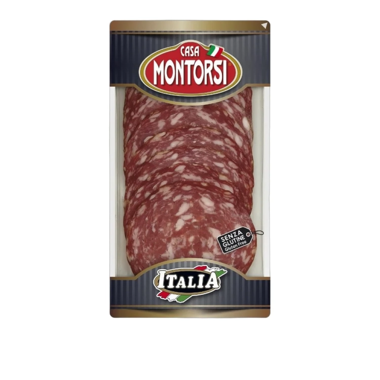 Salami Napoli w plastrach Montorsi 60g - widok szczegółowy 2