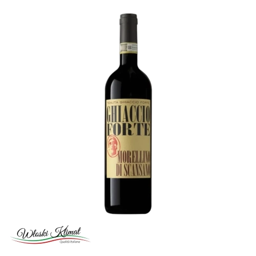 Wino czerwone Ghiaccio Forte Morellino di Scansano DOCG 750ml - widok z przodu / opakowanie