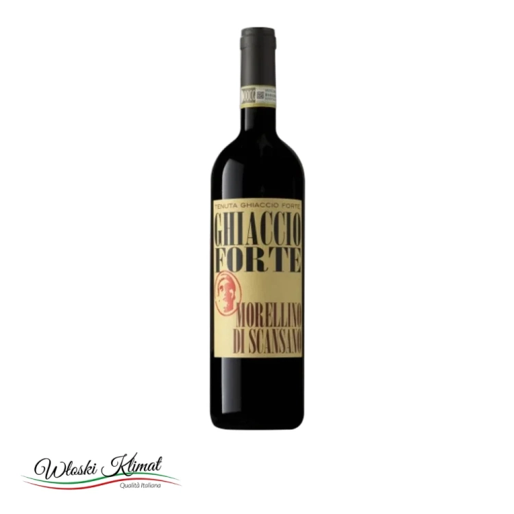 Wino czerwone Ghiaccio Forte Morellino di Scansano DOCG 750ml - widok z przodu / opakowanie